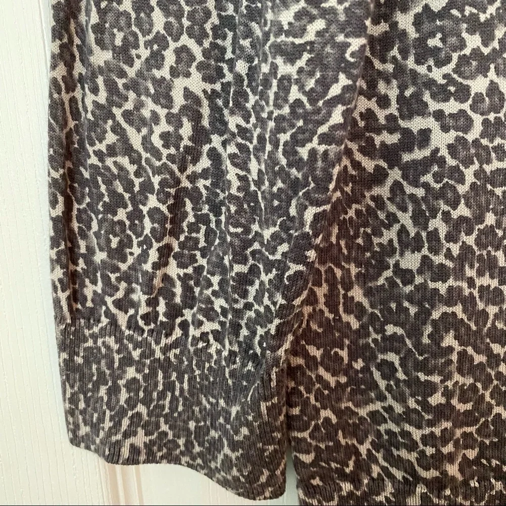 Talbots animal print cardigan Large petite C